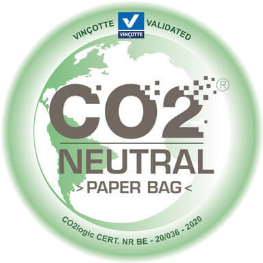 co2 neutral label paper bag