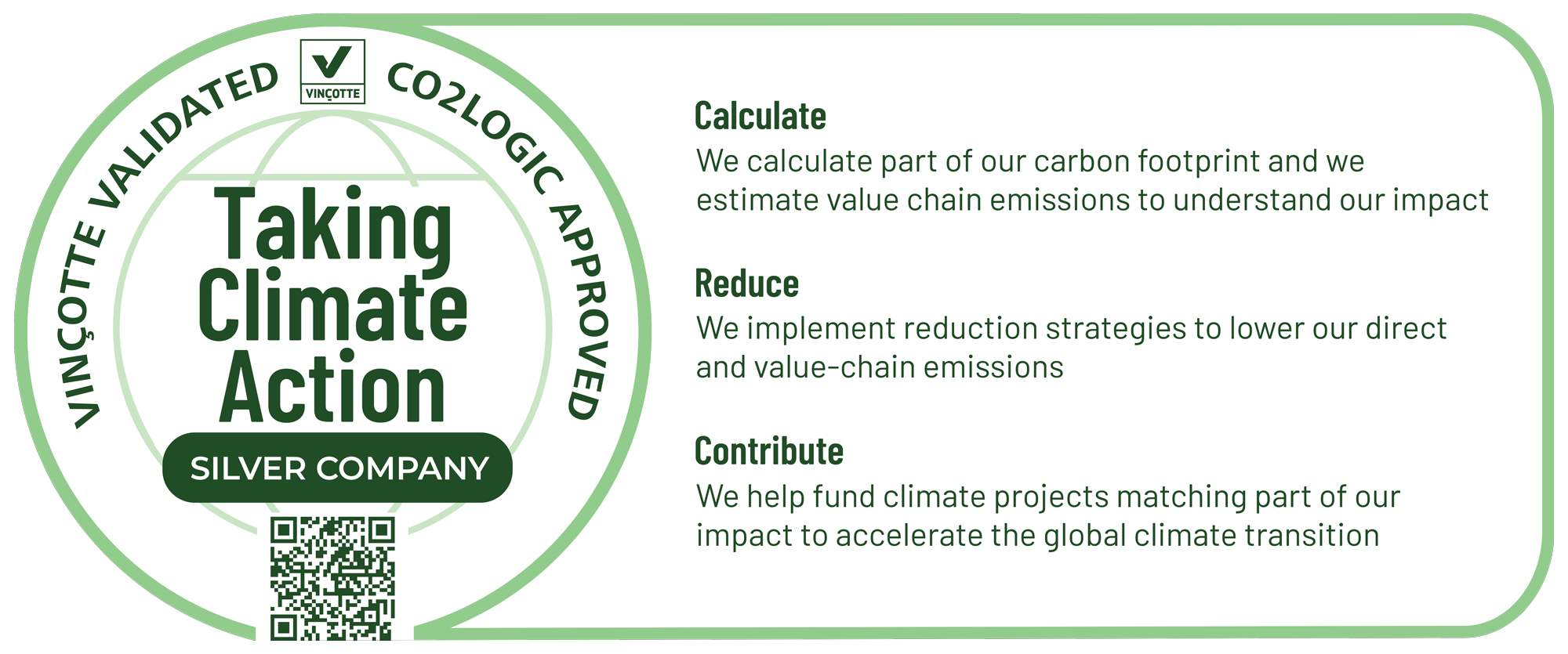 TAKING CLIMATE ACTION – Compensation des émissions CO2