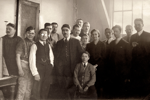 Fernand Bussière et son équipe en 1927
